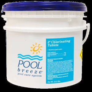 Pool Breeze 3" Chlorine Tablets 24.5 lb Pail | PBZ88412